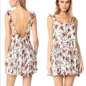 NWT FREE PEOPLE DEAR YOU FLORAL MINI DRESS S